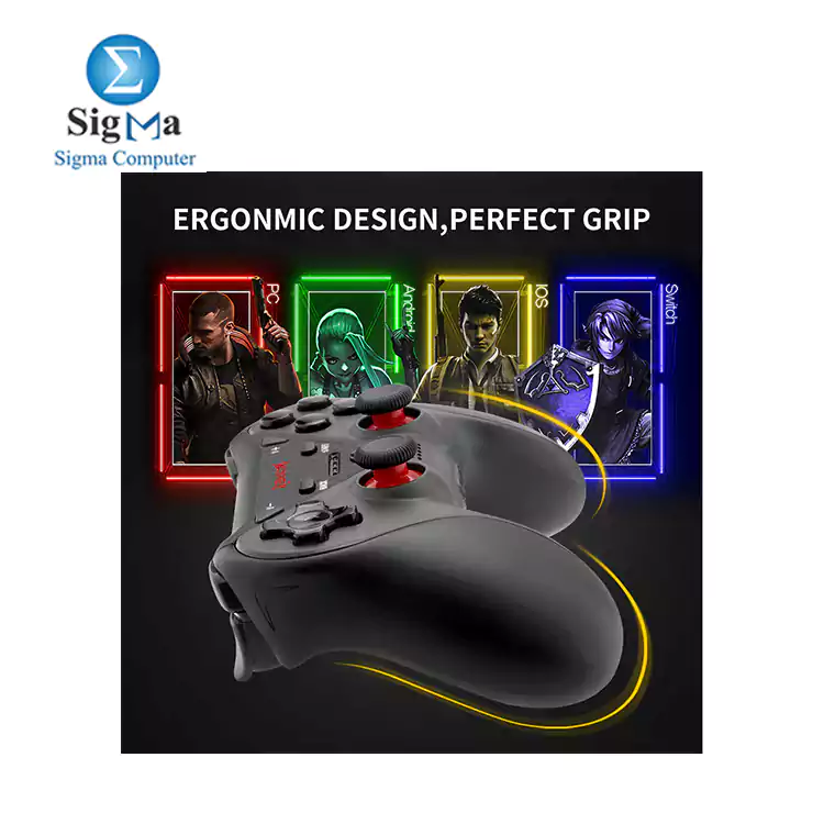 Redragon CERES G812 Wireless Gamepad Surpport Bluetooth android   IOS Gaming Controller Joystick for TV set-top box PS4