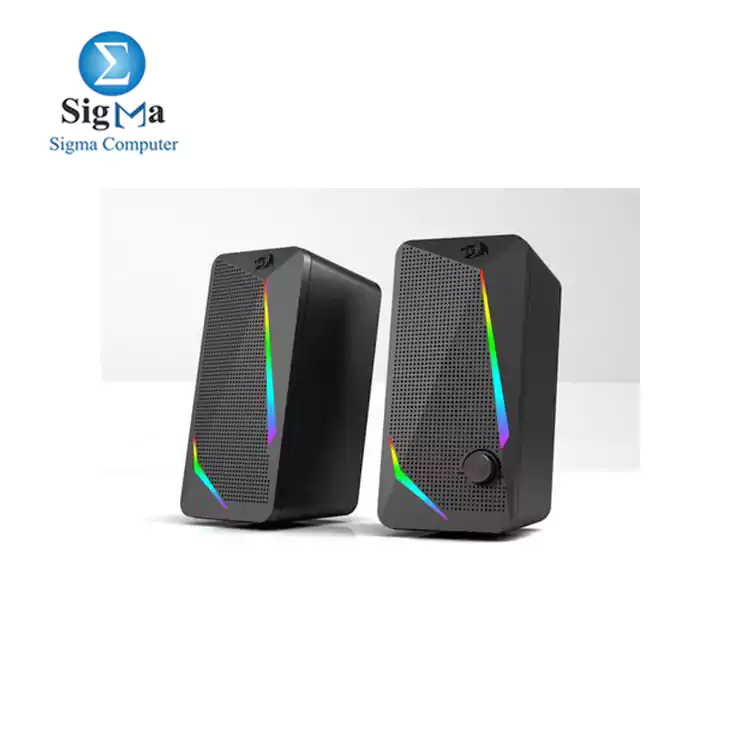 Redragon GS510 Waltz Gaming Speaker 2.0 Channel PC Computer Stereo Speaker with 4 Colorful LED Backlight Modes