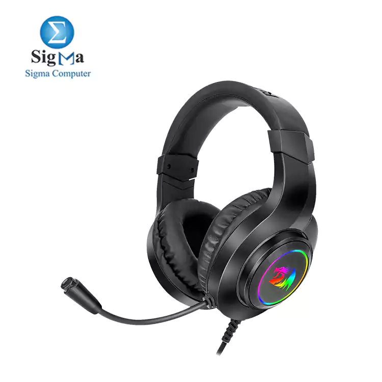 REDRAGON H260 RGB GAMING HEADSET WITH MICROPHONE, WIRED, COMPATIBLE WITH XBOX ONE, NINTENDO SWITCH, PS4, PS5, PCS, LAPTOPS