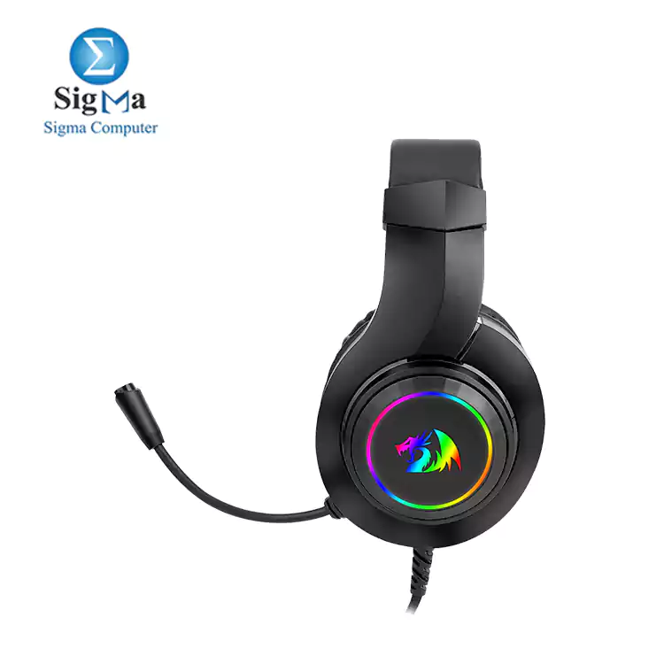 REDRAGON H260 RGB GAMING HEADSET WITH MICROPHONE, WIRED, COMPATIBLE WITH XBOX ONE, NINTENDO SWITCH, PS4, PS5, PCS, LAPTOPS