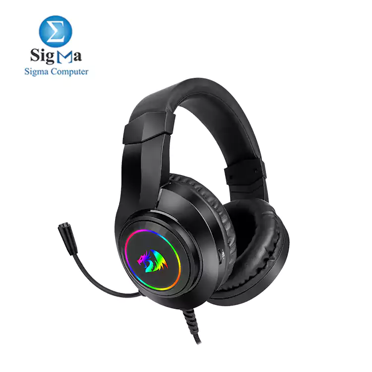 REDRAGON H260 RGB GAMING HEADSET WITH MICROPHONE, WIRED, COMPATIBLE WITH XBOX ONE, NINTENDO SWITCH, PS4, PS5, PCS, LAPTOPS