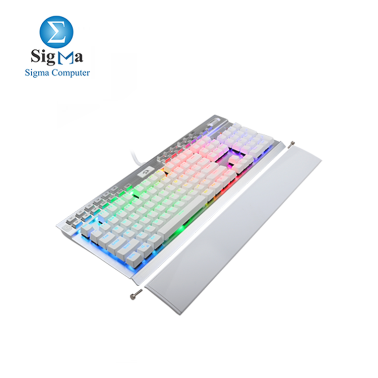 Redragon K550W RGB Yama 131 Key RGB LED Illuminated Backlit White Mechanical Keyboard