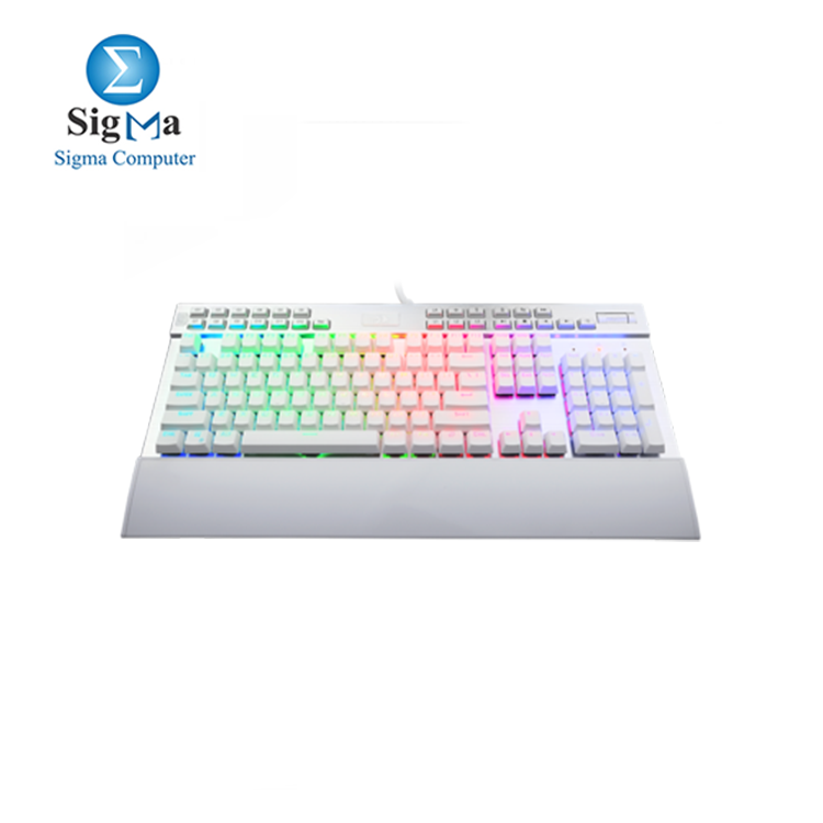 Redragon K550W RGB Yama 131 Key RGB LED Illuminated Backlit White Mechanical Keyboard