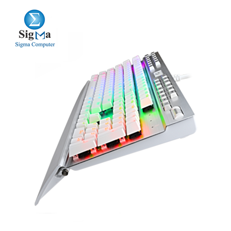 Redragon K550W RGB Yama 131 Key RGB LED Illuminated Backlit White Mechanical Keyboard