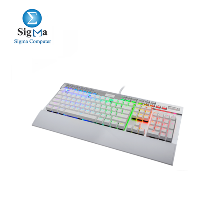 Redragon K550W RGB Yama 131 Key RGB LED Illuminated Backlit White Mechanical Keyboard