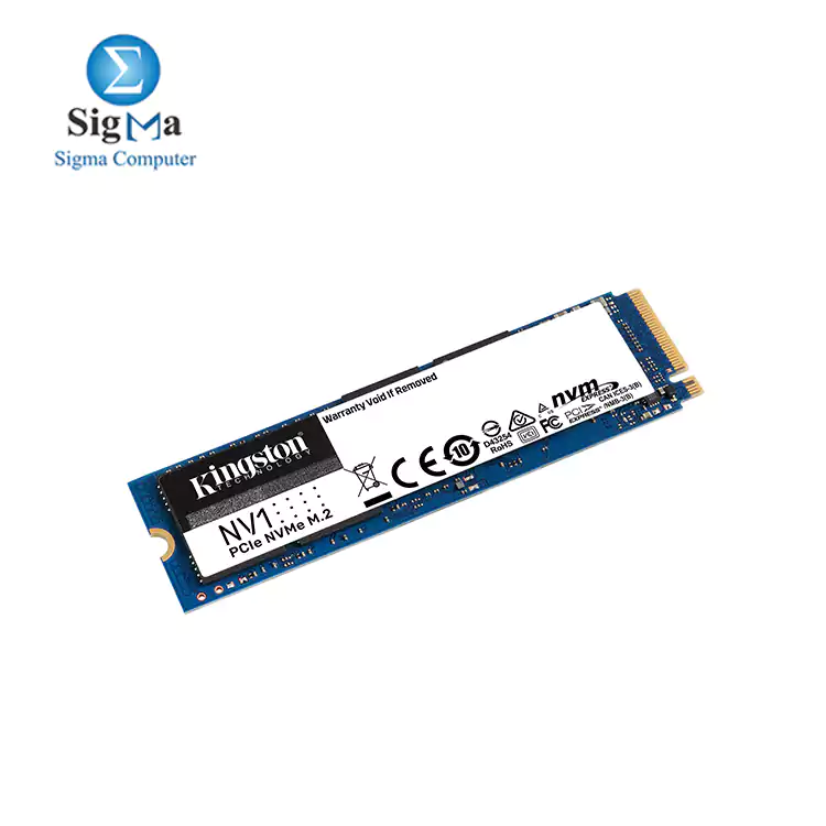 Kingston NV1 500G M.2 2280 NVMe PCIe Internal SSD Up to 2100 MB s SNVS 500G