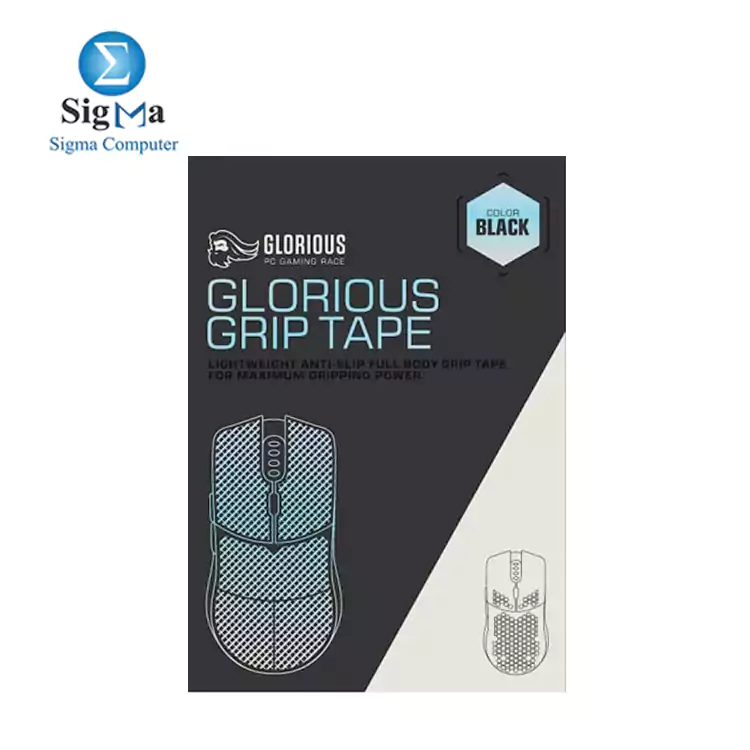 GLORIOUS MOUSE GRIP TAPE Lightweight anti-slip full body mouse grip tape BLACK GLO-ACC-GRP-O
