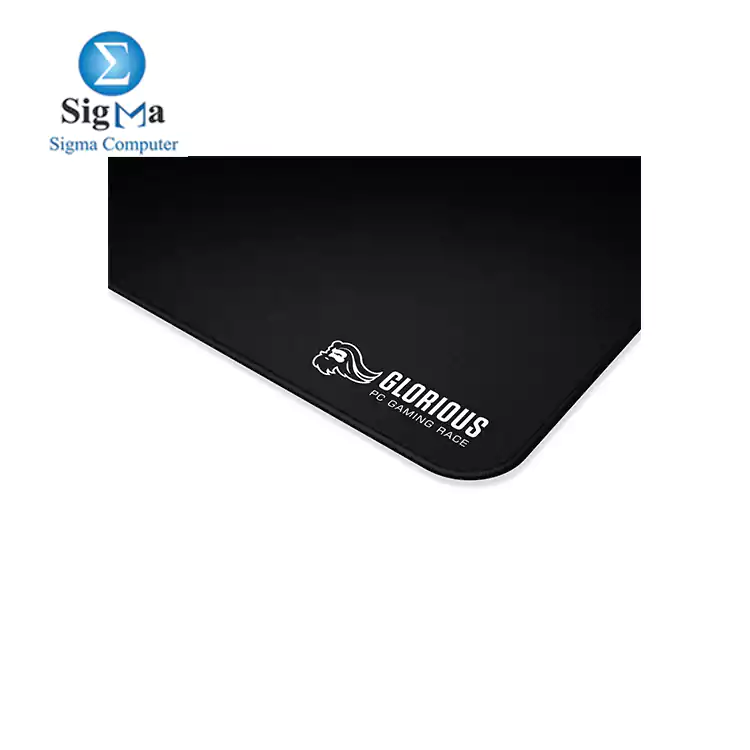 Glorious XL Heavy Gaming MousePad - 5mm Stitched Edges, Black Cloth 457x406x5mm 