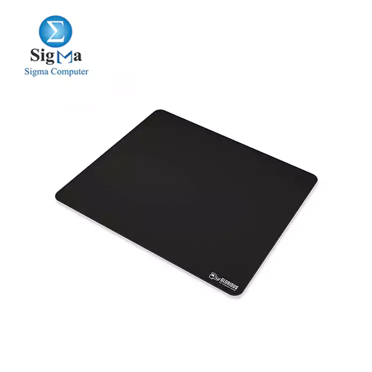 Glorious XL Heavy Gaming MousePad - 5mm Stitched Edges  Black Cloth 457x406x5mm 