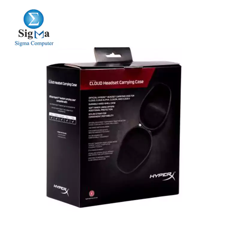 Hyperx Cloud Headset Carrying Case for Cloud, CloudX,Cloud II,Cloud Alpha (Black)