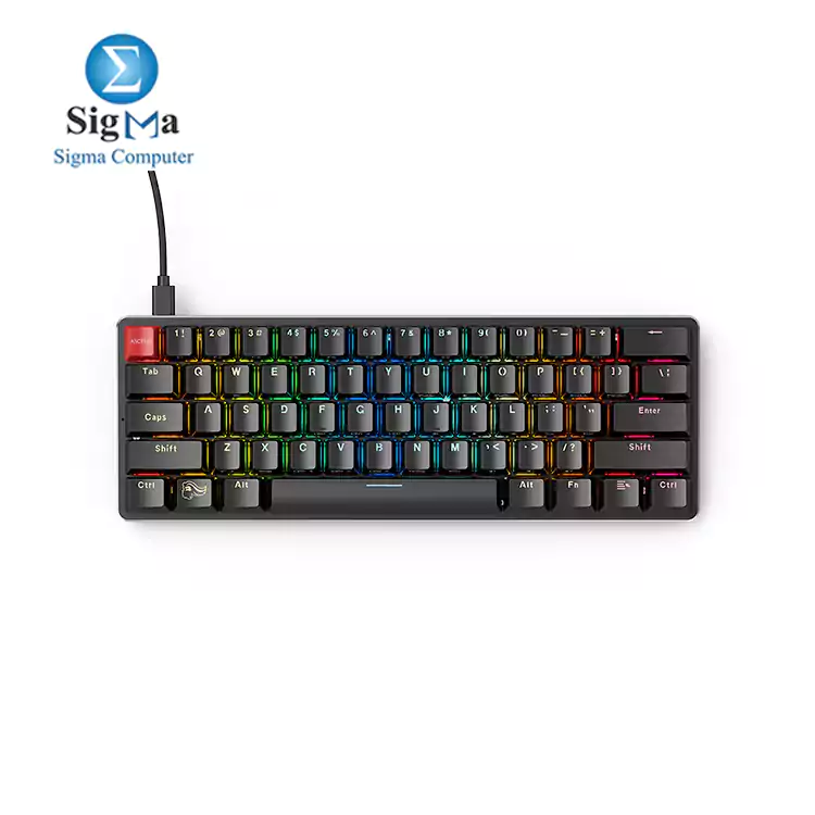 Glorious Keyboard GMMK Compact Mechanical Gaming Brown Switch RGB Black  GMMK-Compact-BRN 