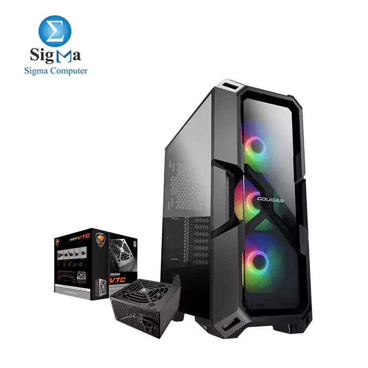 COUGAR MX440-G RGB VTC 500W GAMING CASE Tempered Glass Mid Tower