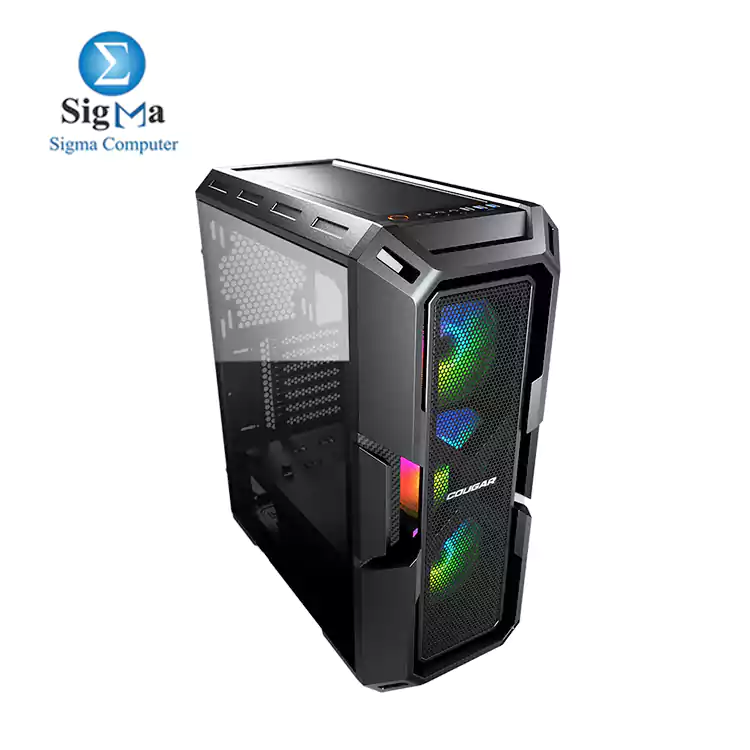 COUGAR MX440-MESH RGB VTC 500W GAMING CASE Tempered Glass Mid Tower-BLACK