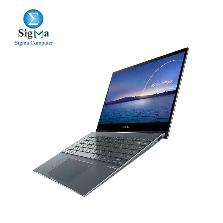 Asus ZenBook Flip 13-UX363JA-EM141T Corei5-1035G4 RAM 8GB 512GB SSD Intel iris plus GRAPHICS 13.3 FHD Touch  Win10-Pine Grey