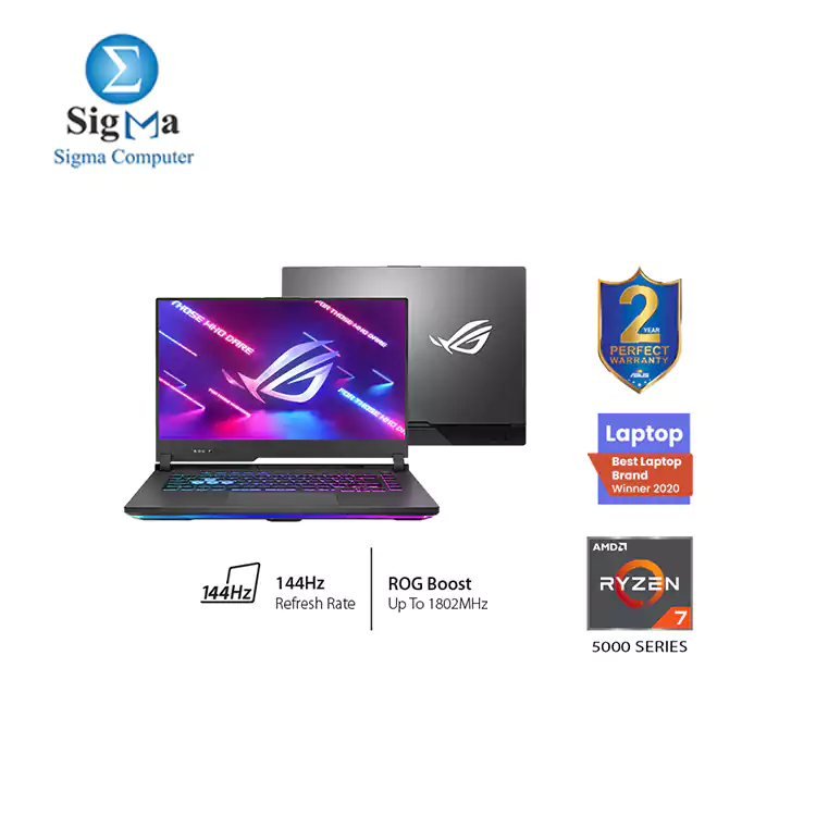 ASUS ROG Strix G15 G513QM-HN027T AMD Ryzen 7 5800H RAM 16 GB 1T SSD RTX 3060 6GB 15.6 Full HD IPS WIN10 -GRAY