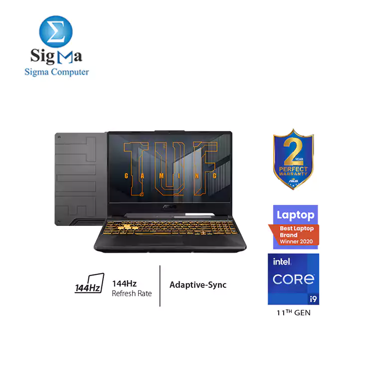 ASUS TUF F15-FX506HM-HN039T Corei9-11900H RAM 16GB 1TB SSD RTX 3060 6GB 15.6 FHD 144Hz win10 Eclipse Grey