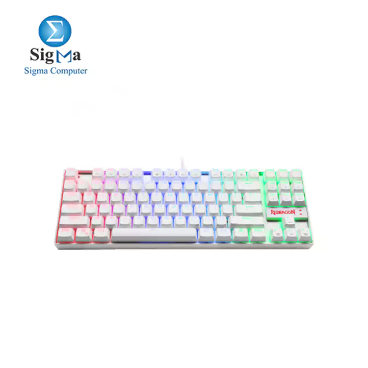 REDRAGON K552 KUMARA RGB Mechanical Gaming Keyboard     Brown Switches  White 