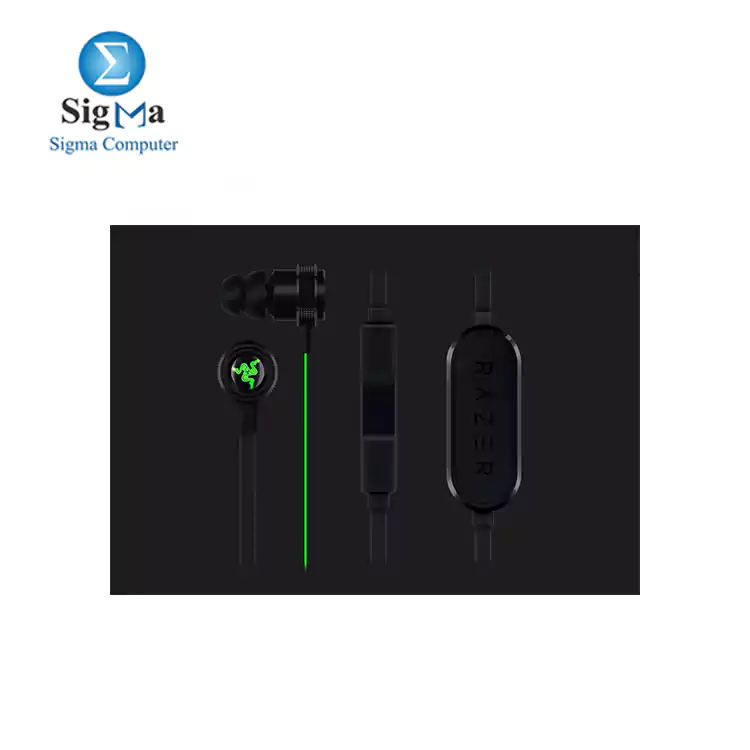 Razer Hammerhead Bluetooth Earbuds for iOS   Android Matte  Black Green 
