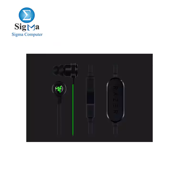 Razer Hammerhead Bluetooth Earbuds for iOS & Android Matte  Black/Green 