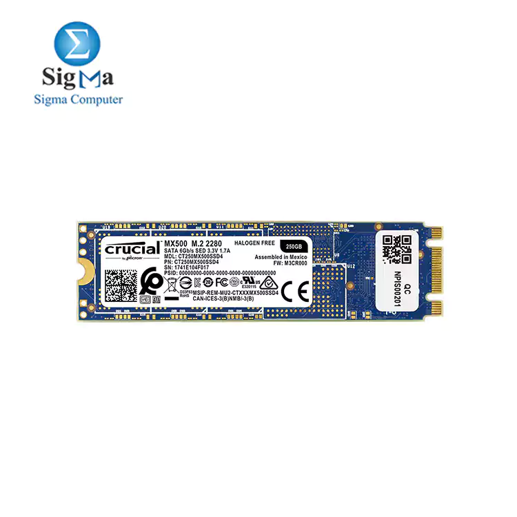 Crucial MX500 M.2 2280 250GB SATA III 3D NAND Internal Solid State Drive (SSD) CT250MX500SSD4