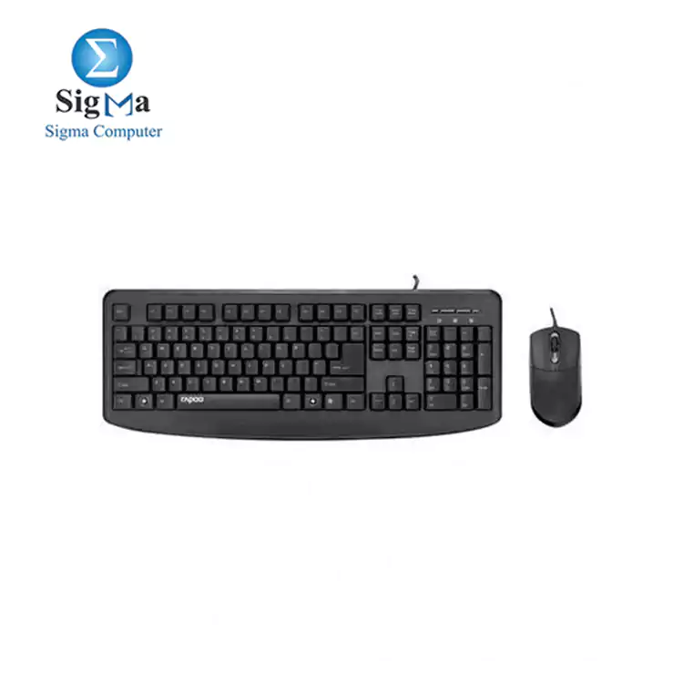 RAPOO NX1720 Wired Optical Mouse and Keyboard Combo