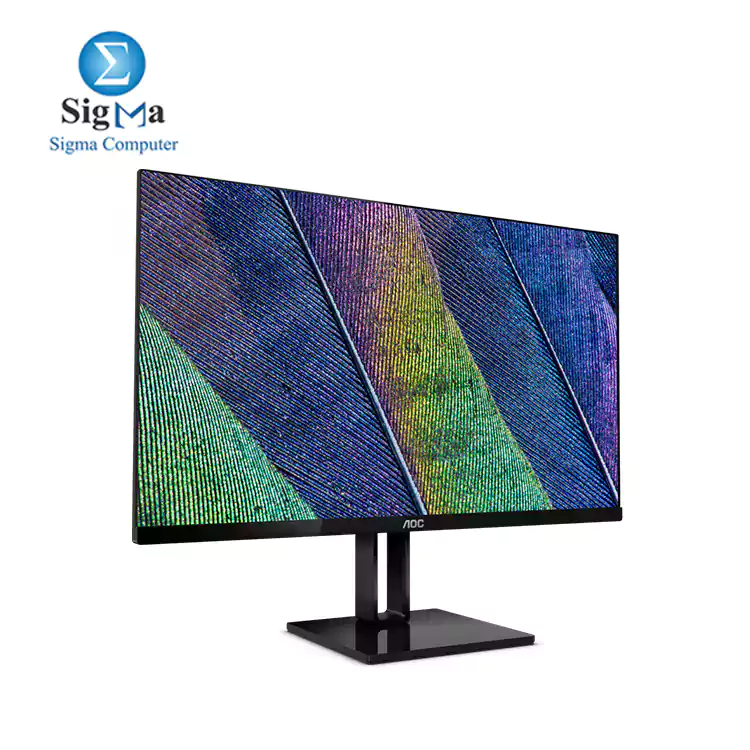 AOC 23.8-inch LED Monitor with Display Port, HDMI Port, Ultra Slim - 24V2Q (Black)