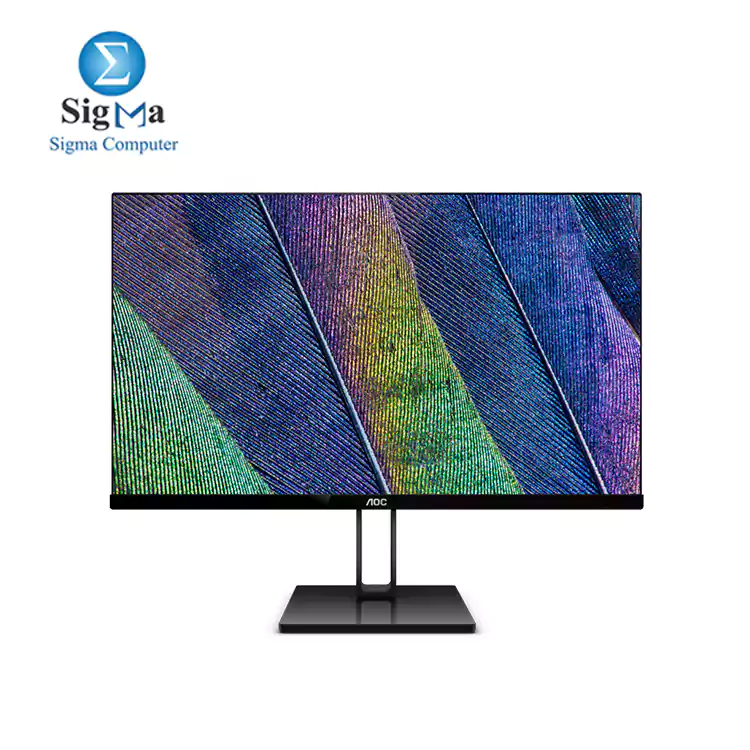 AOC 23.8-inch LED Monitor with Display Port, HDMI Port, Ultra Slim - 24V2Q (Black)