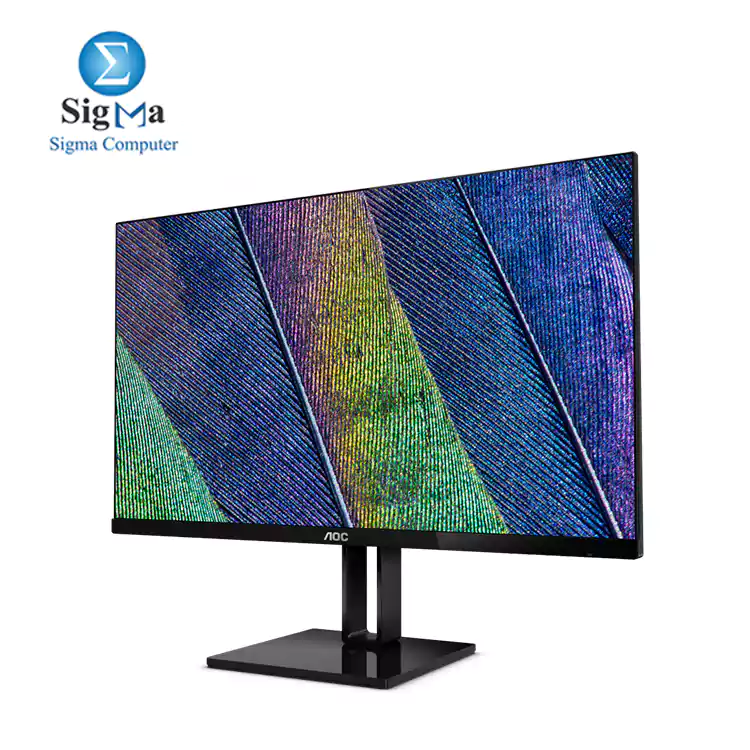 AOC 23.8-inch LED Monitor with Display Port  HDMI Port  Ultra Slim - 24V2Q  Black 