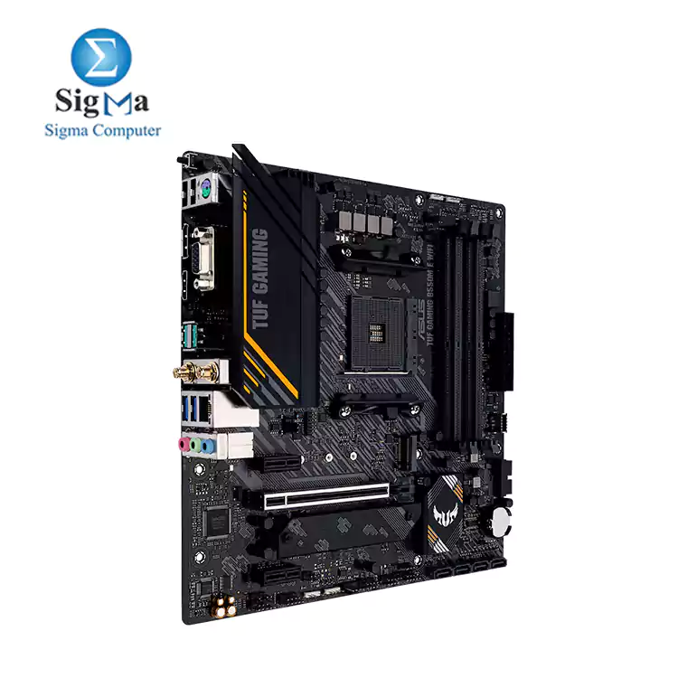 ASUS TUF GAMING B550M-E WIFI MICRO ATX Aura Sync RGB lighting support