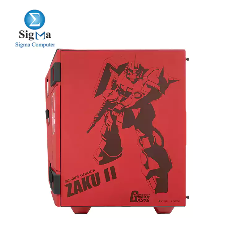 ASUS TUF Gaming GT301 ZAKU II EDITION ATX mid-tower compact case with tempered glass side panel