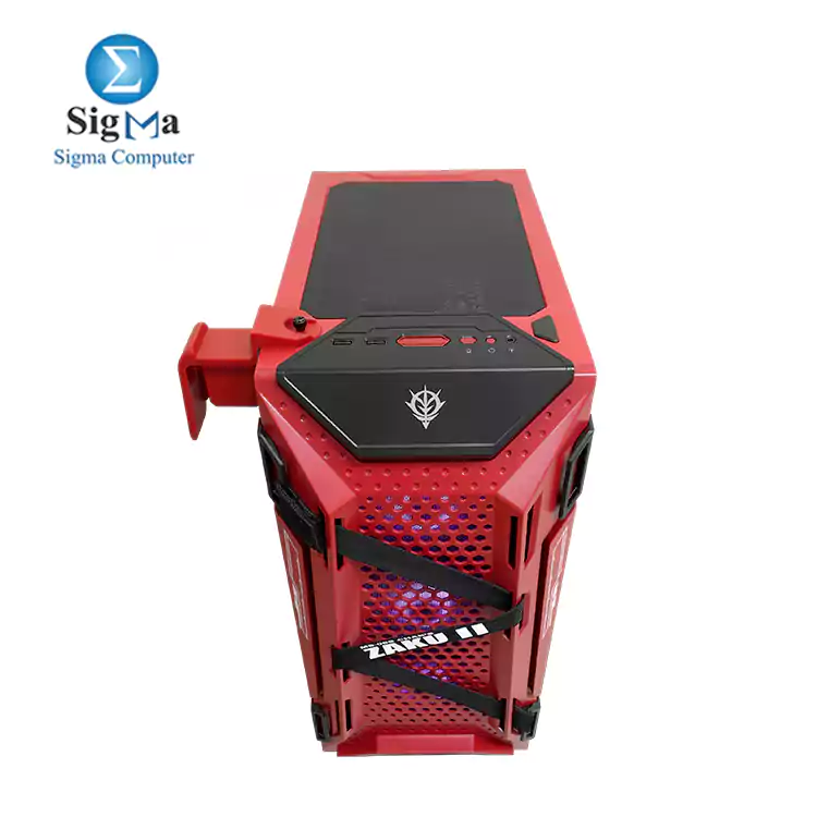 ASUS TUF Gaming GT301 ZAKU II EDITION ATX mid-tower compact case with tempered glass side panel