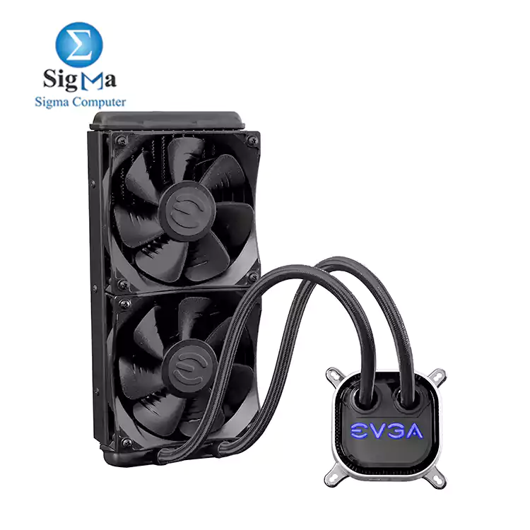 EVGA CLC 240mm  All-In-1 RGB LED CPU Liquid Cooler  2x FX12 120mm PWM Fans