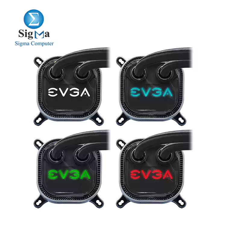 EVGA CLC 240mm, All-In-1 RGB LED CPU Liquid Cooler, 2x FX12 120mm PWM Fans