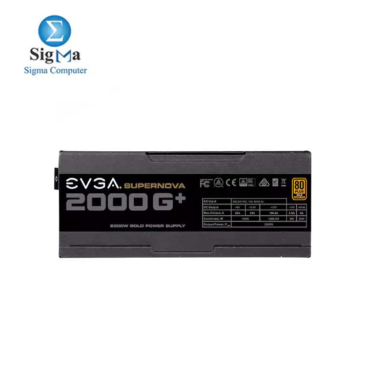 EVGA SUPERNOVA 2000 G1   80 Plus Gold 2000W  Fully Modular  FDB Fan POWER SUPPLY