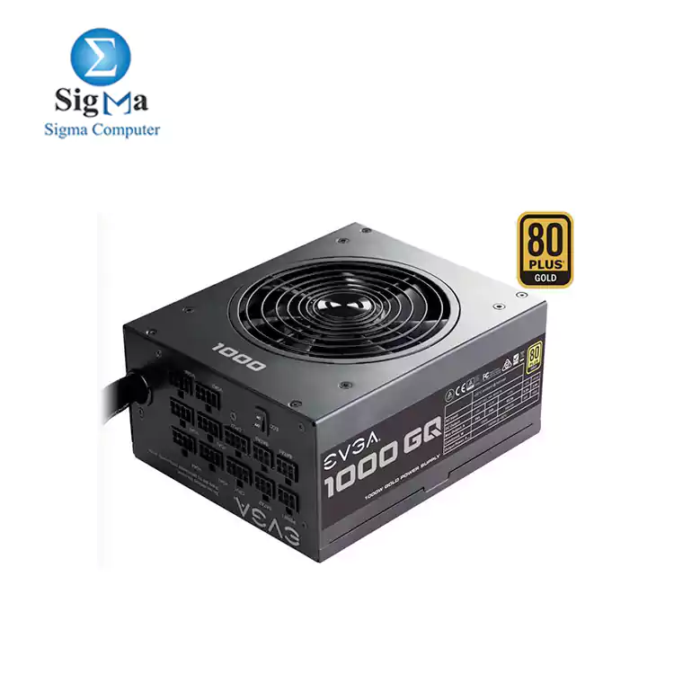 EVGA 1000 GQ, 80+ GOLD 1000W, Semi Modular, EVGA ECO Mode Power Supply 210-GQ-1000-V2