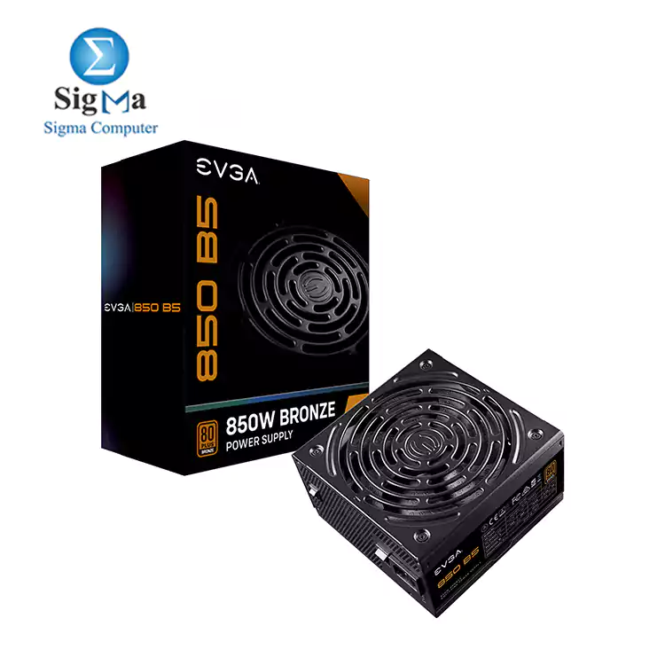 EVGA 850 B5, 80 Plus BRONZE 850W, Fully Modular, EVGA ECO Mode Compact 150mm Size, Power Supply 220-B5-0850-V2