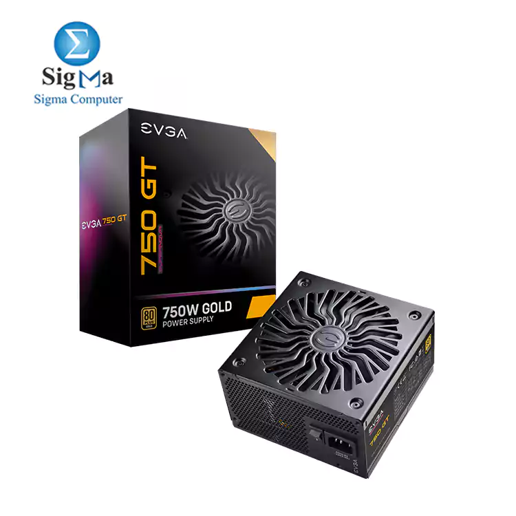 EVGA SuperNOVA 750 GT, 80 Plus Gold 750W, Fully Modular Auto Eco Mode with FDB Fan Includes  Power Supply 220-GT-0750-Y2