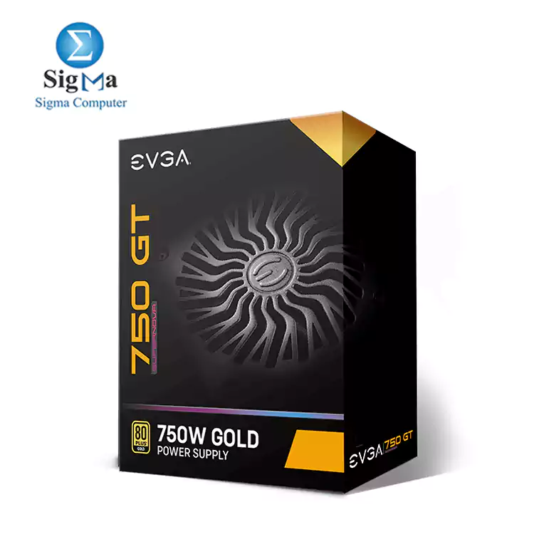 EVGA SuperNOVA 750 GT, 80 Plus Gold 750W, Fully Modular Auto Eco Mode with FDB Fan Includes  Power Supply 220-GT-0750-Y2