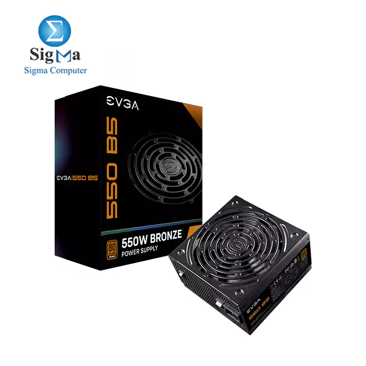 EVGA 550 B5, 80 Plus BRONZE 550W, Fully Modular Power Supply 220-B5-0550-V2