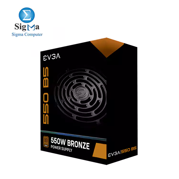 EVGA 550 B5, 80 Plus BRONZE 550W, Fully Modular Power Supply 220-B5-0550-V2