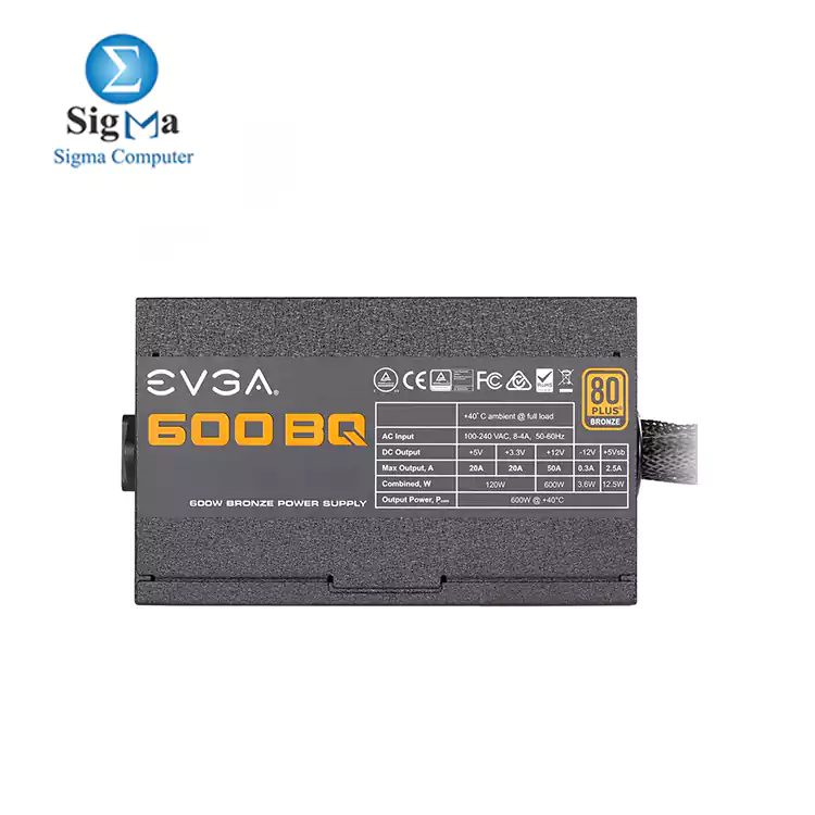 EVGA 600 BQ  80  BRONZE 600W  Semi Modular Power Supply 110-BQ-0600-K2