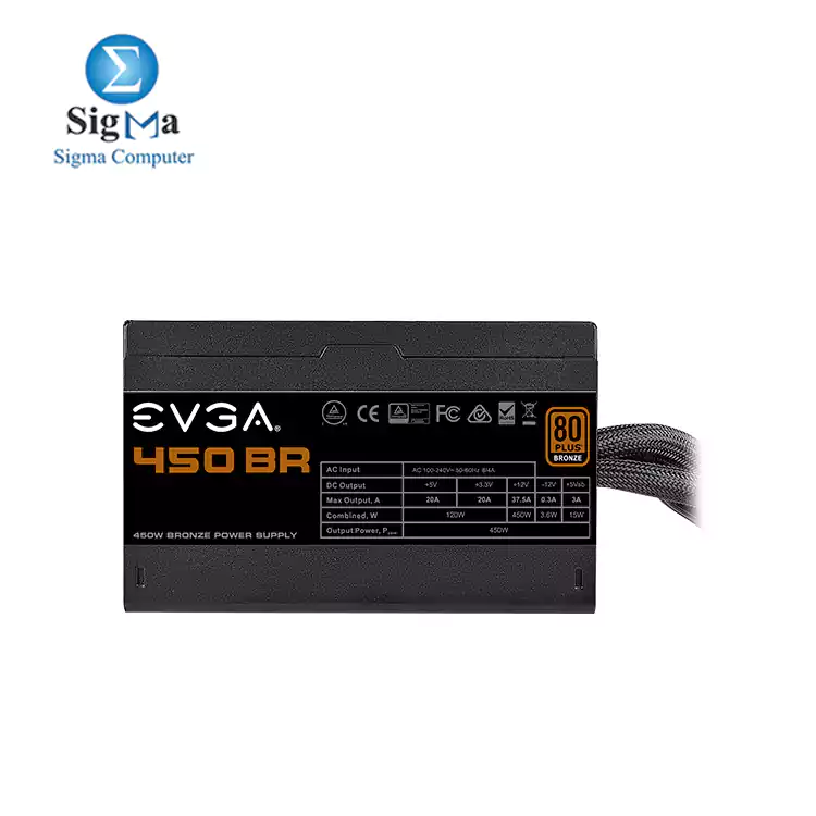 EVGA 450 BR  80  BRONZE 450W Power Supply 100-BR-0450-K2