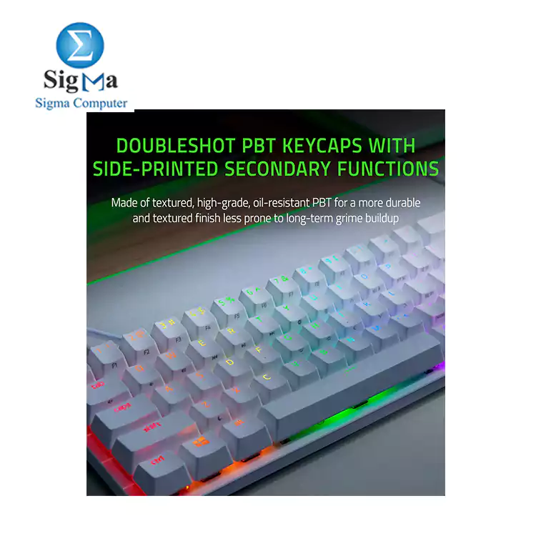 Razer Huntsman Mini-Mercury-US  60% Gaming Keyboard with RED SWITCH