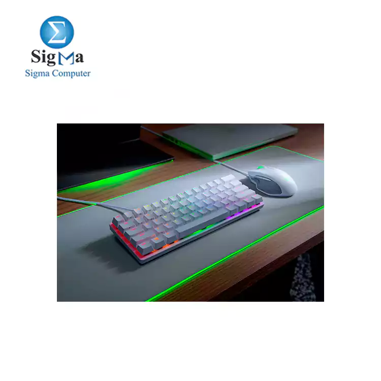 Razer Huntsman Mini-Mercury-US  60  Gaming Keyboard with RED SWITCH