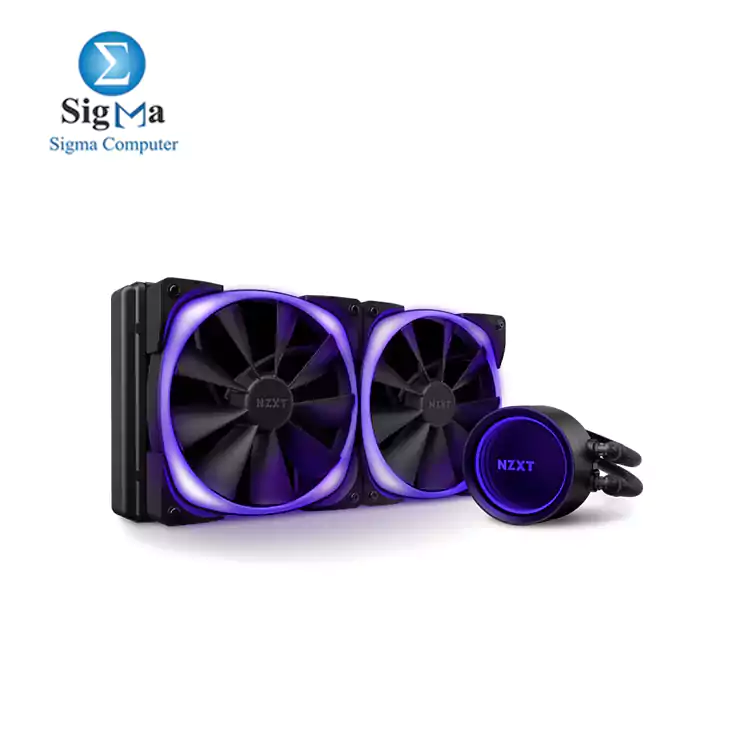 NXZT Kraken X63 RGB 280mm Liquid Cooler with RGB PUMP Rotating Infinity Mirror Design RL-KRX63-R1