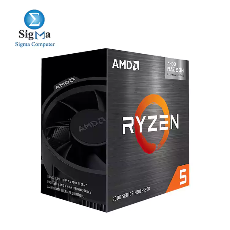 CPU-AMD-RYZEN 5 5600G-Series 6-Core 3.9 GHz Socket AM4 65W AMD Radeon Graphics Desktop Processor