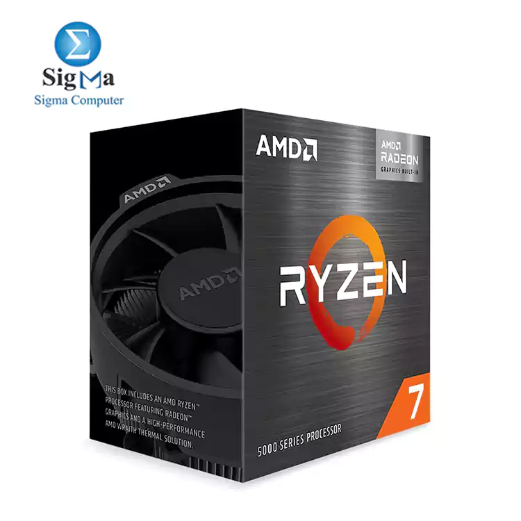 CPU-AMD-RYZEN 7 5700G - 8-core  16-thread desktop processor with Radeon graphics