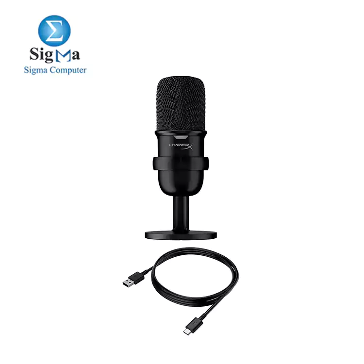 HyperX SoloCast - USB Condenser Microphone for Gaming, for PC, PS4, PS5 and Mac, Tap to Mute Sensor 