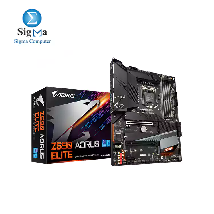 GIGABYTE MOTHERBOARD Z590 AORUS ELITE (rev. 1.0)LGA 1200/Intel Z590/ATX/Triple M.2/PCIe 4.0/USB 3.2 Gen2X2 Type-C/2.5GbE LAN