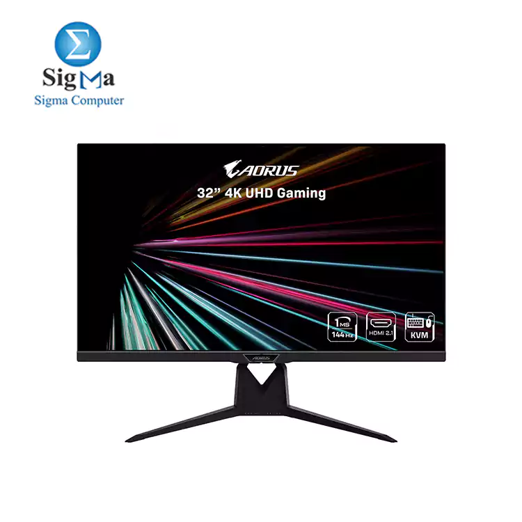 AORUS FI32U 32 31.5 Viewable 4K SS IPS Exclusive Built-in ANC 3840x2160 144Hz 1ms GTG DP 1.4 HDMI 2.1 2x USB 3.0 KVM w USB Type-C AMD FreeSync Premium Pro Height Adjust Gaming Monitor